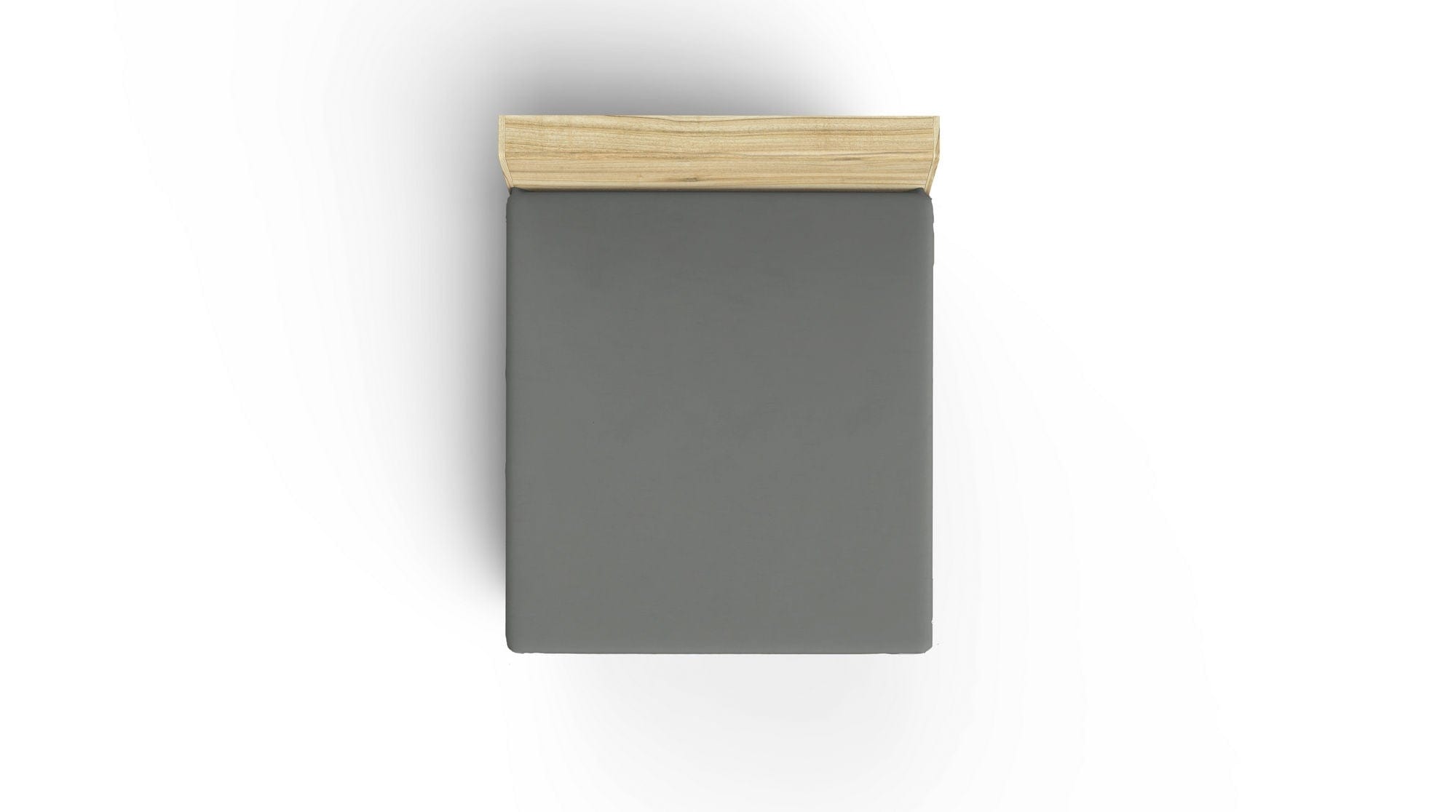 Lenzuolo in Ranforce di cotone King Grigio, 160 x 200 cm