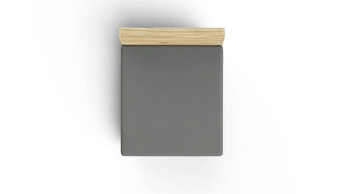 Lenzuolo in Ranforce di cotone King Grigio, 160 x 200 cm