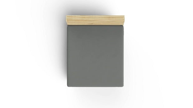 Lenzuolo in Ranforce di cotone King Grigio, 160 x 200 cm