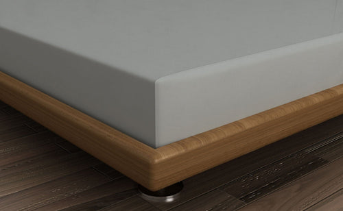 Lenzuolo in Ranforce di cotone King Grigio, 160 x 200 cm (1)