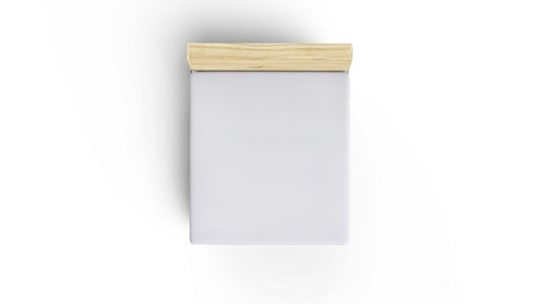 Lenzuolo in Ranforce di cotone Super King Bianco, 180 x 200 cm