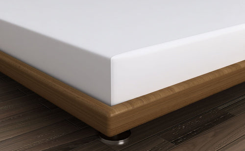 Lenzuolo in Ranforce di cotone Super King Bianco, 180 x 200 cm (1)