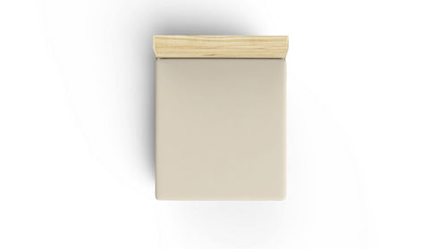 Lenzuolo in Ranforce di cotone Super King Crema, 180 x 200 cm