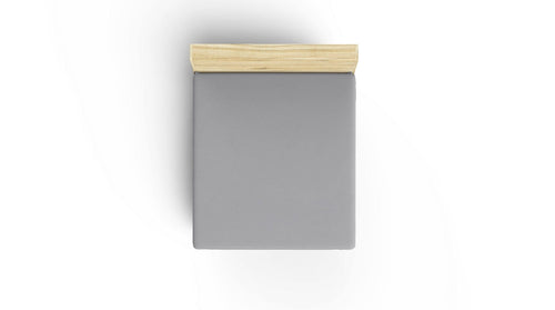 Lenzuolo in Ranforce di cotone Super King Grigio, 180 x 200 cm