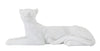 Leopardo Sdraiato Bianco cm 38x12,5x15,3