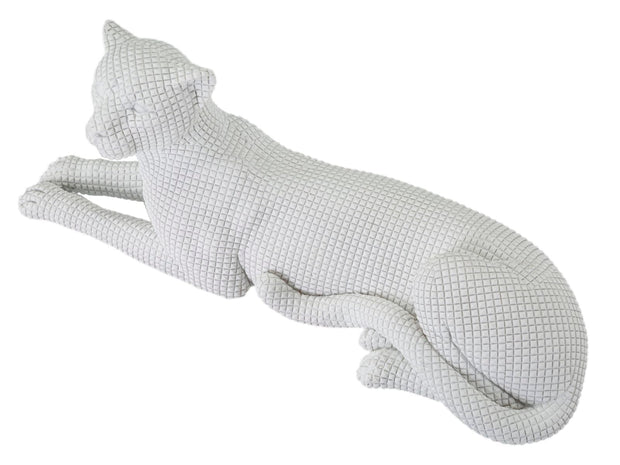 Leopardo Sdraiato Bianco cm 38x12,5x15,3 (2)