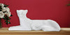 Leopardo Sdraiato Bianco cm 38x12,5x15,3 (5)