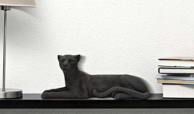 Leopardo Sdraiato Nero cm 38x12,5x15,3 (1)