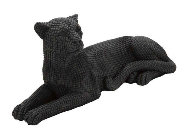 Leopardo Sdraiato Nero cm 38x12,5x15,3 (2)