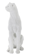 Leopardo Seduto Bianco cm 15x10x27 (2)