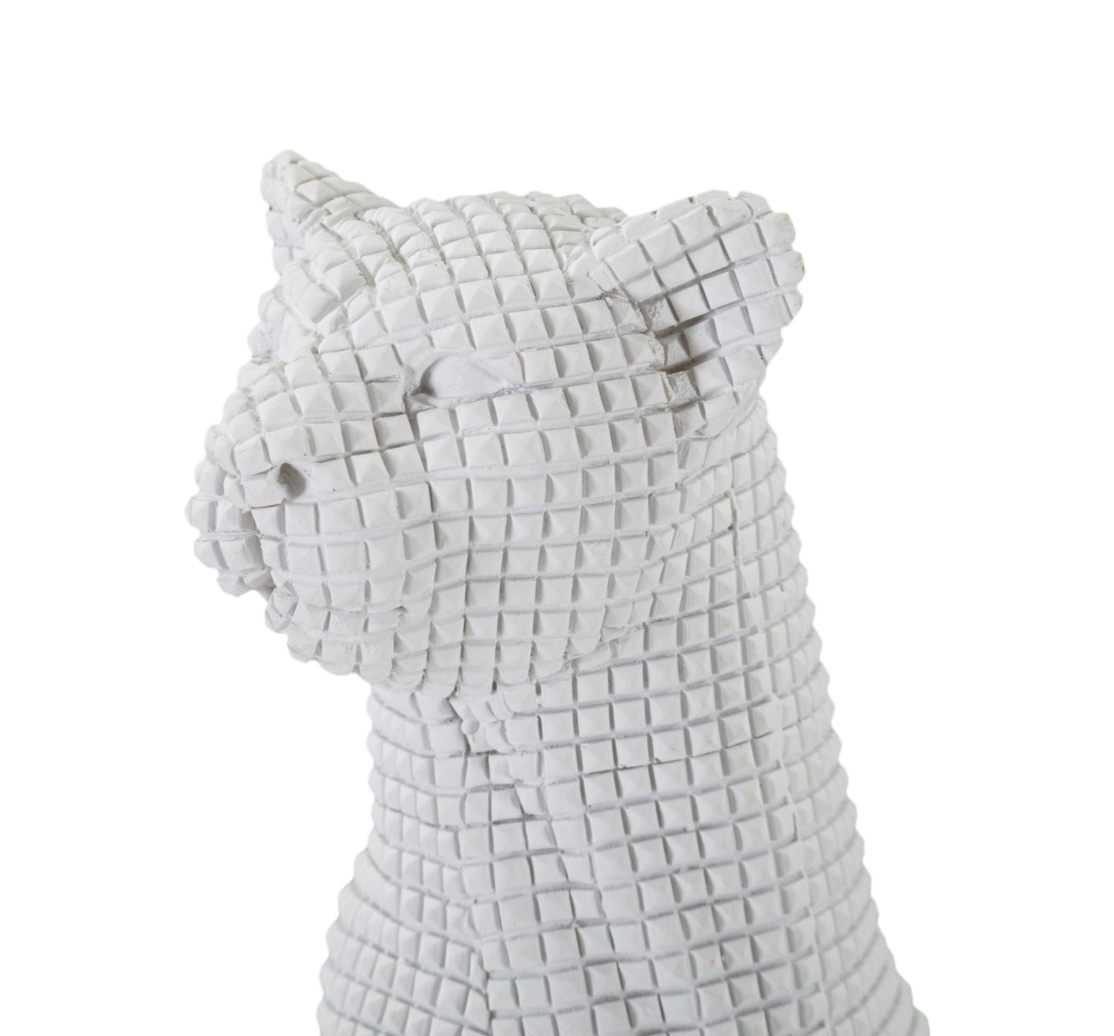 Leopardo Seduto Bianco cm 15x10x27 (4)