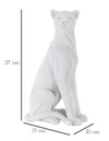 Leopardo Seduto Bianco cm 15x10x27 (6)