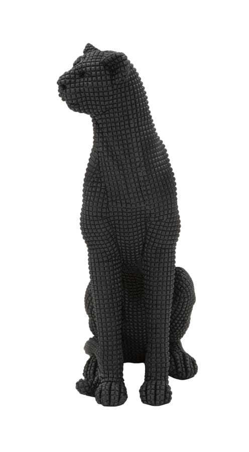 Leopardo Seduto Nero cm 15x10x27 (2)