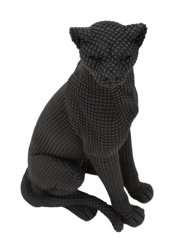Leopardo Seduto Nero cm 15x10x27 (3)