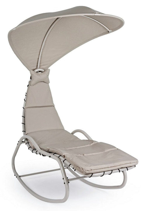 Bizzotto Lettino da giardino Baffin Avorio