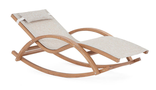 Bizzotto Lettino da giardino Noes Crema