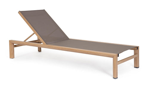 Bizzotto Lettino da giardino Skipper New Marrone