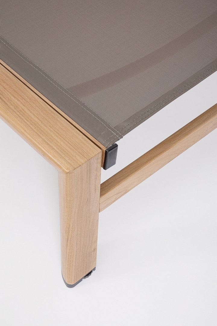 Bizzotto Lettino da giardino Skipper New Marrone