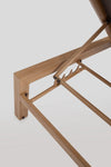Bizzotto Lettino da giardino Skipper New Marrone
