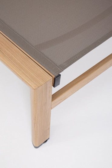 Bizzotto Lettino da giardino Skipper New Marrone