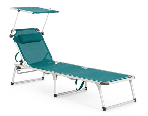 Bizzotto Lettino pieghevole da giardino Cayo Octane Blu
