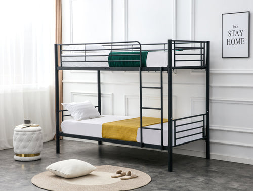 Halmar Letto a castello per bambini Bunky Nero