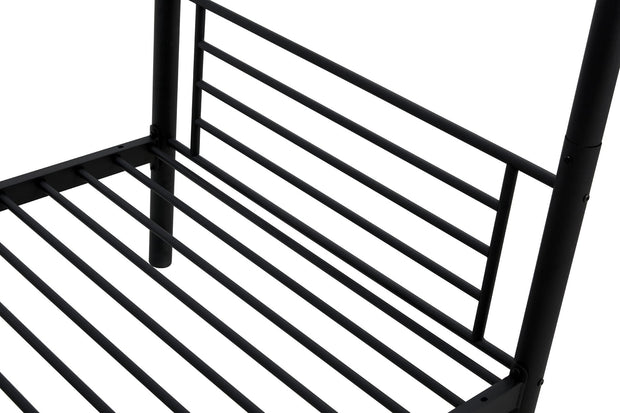 Halmar Letto a castello per bambini Bunky Nero