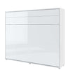 Letto a Scomparsa con meccanismo pneumatico Bed Concept Orizzontale Bianco Lucido, 160 x 200 cm