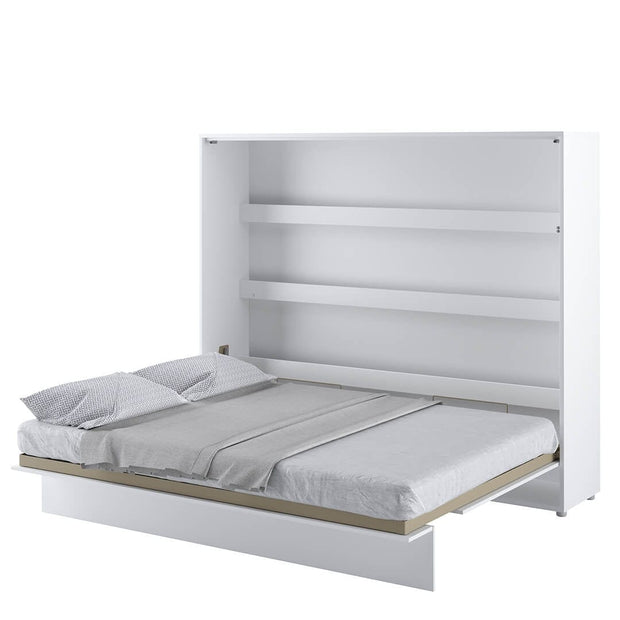 Letto a Scomparsa con meccanismo pneumatico Bed Concept Orizzontale Bianco Lucido, 160 x 200 cm (1)