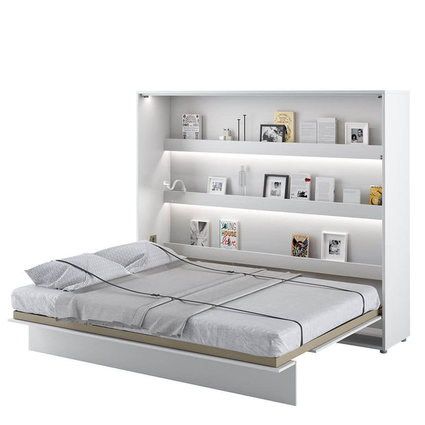 Letto a Scomparsa con meccanismo pneumatico Bed Concept Orizzontale Bianco Lucido, 160 x 200 cm (2)