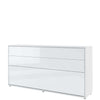 Letto a Scomparsa con meccanismo pneumatico Bed Concept Orizzontale Bianco Lucido, 90 x 200 cm