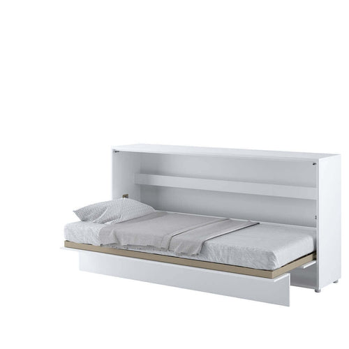 Letto a Scomparsa con meccanismo pneumatico Bed Concept Orizzontale Bianco Lucido, 90 x 200 cm (1)