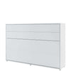Letto a Scomparsa con meccanismo pneumatico Bed Concept Orizzontale Bianco Opaco, 120 x 200 cm