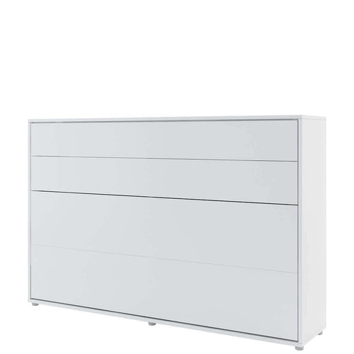 Letto a Scomparsa con meccanismo pneumatico Bed Concept Orizzontale Bianco Opaco, 120 x 200 cm