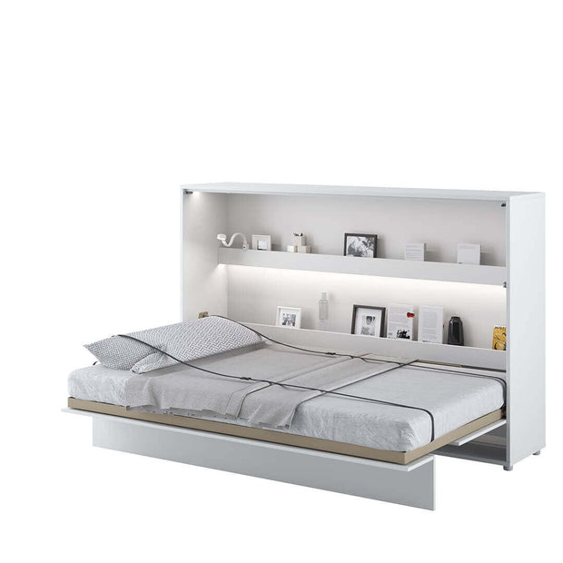 Letto a Scomparsa con meccanismo pneumatico Bed Concept Orizzontale Bianco Opaco, 120 x 200 cm (2)