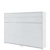 Letto a Scomparsa con meccanismo pneumatico Bed Concept Orizzontale Bianco Opaco, 140 x 200 cm