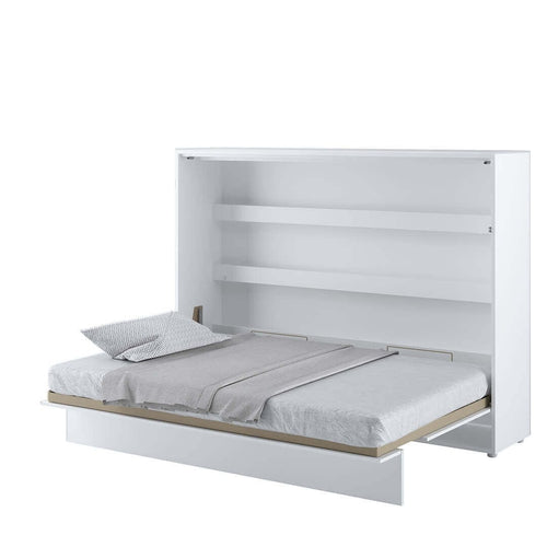 Letto a Scomparsa con meccanismo pneumatico Bed Concept Orizzontale Bianco Opaco, 140 x 200 cm (1)