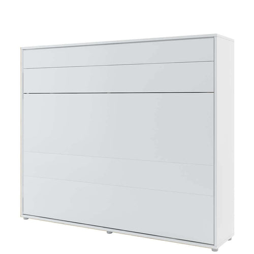 Letto a Scomparsa con meccanismo pneumatico Bed Concept Orizzontale Bianco Opaco, 160 x 200 cm
