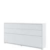 Letto a Scomparsa con meccanismo pneumatico Bed Concept Orizzontale Bianco Opaco, 90 x 200 cm
