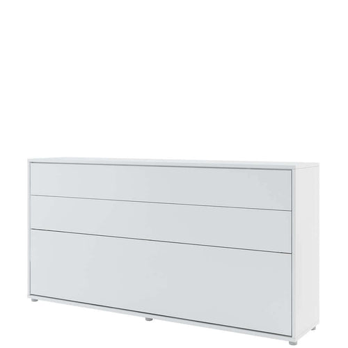 Letto a Scomparsa con meccanismo pneumatico Bed Concept Orizzontale Bianco Opaco, 90 x 200 cm