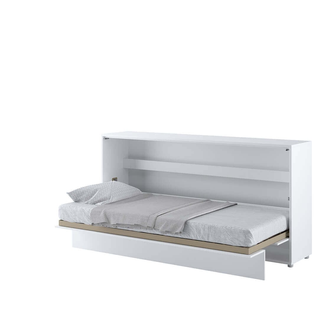 Letto a Scomparsa con meccanismo pneumatico Bed Concept Orizzontale Bianco Opaco, 90 x 200 cm (1)
