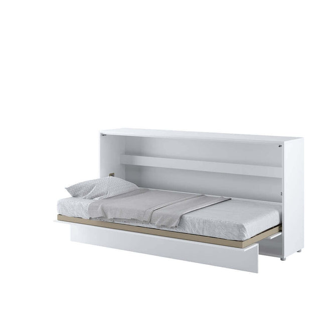 Letto a Scomparsa con meccanismo pneumatico Bed Concept Orizzontale Bianco Opaco, 90 x 200 cm (1)