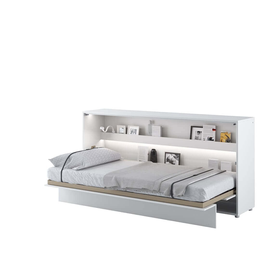Letto a Scomparsa con meccanismo pneumatico Bed Concept Orizzontale Bianco Opaco, 90 x 200 cm (2)