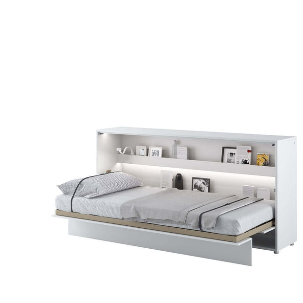 Letto a Scomparsa con meccanismo pneumatico Bed Concept Orizzontale Bianco Opaco, 90 x 200 cm (2)