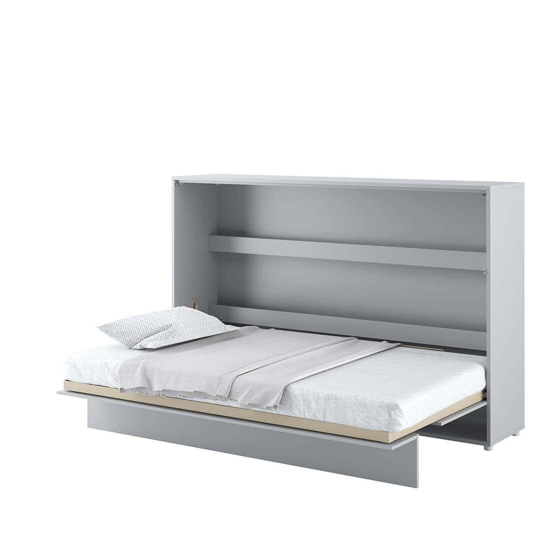 Letto a Scomparsa con meccanismo pneumatico Bed Concept Orizzontale Grigio Opaco, 120 x 200 cm