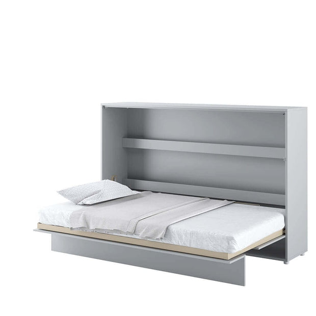 Letto a Scomparsa con meccanismo pneumatico Bed Concept Orizzontale Grigio Opaco, 120 x 200 cm