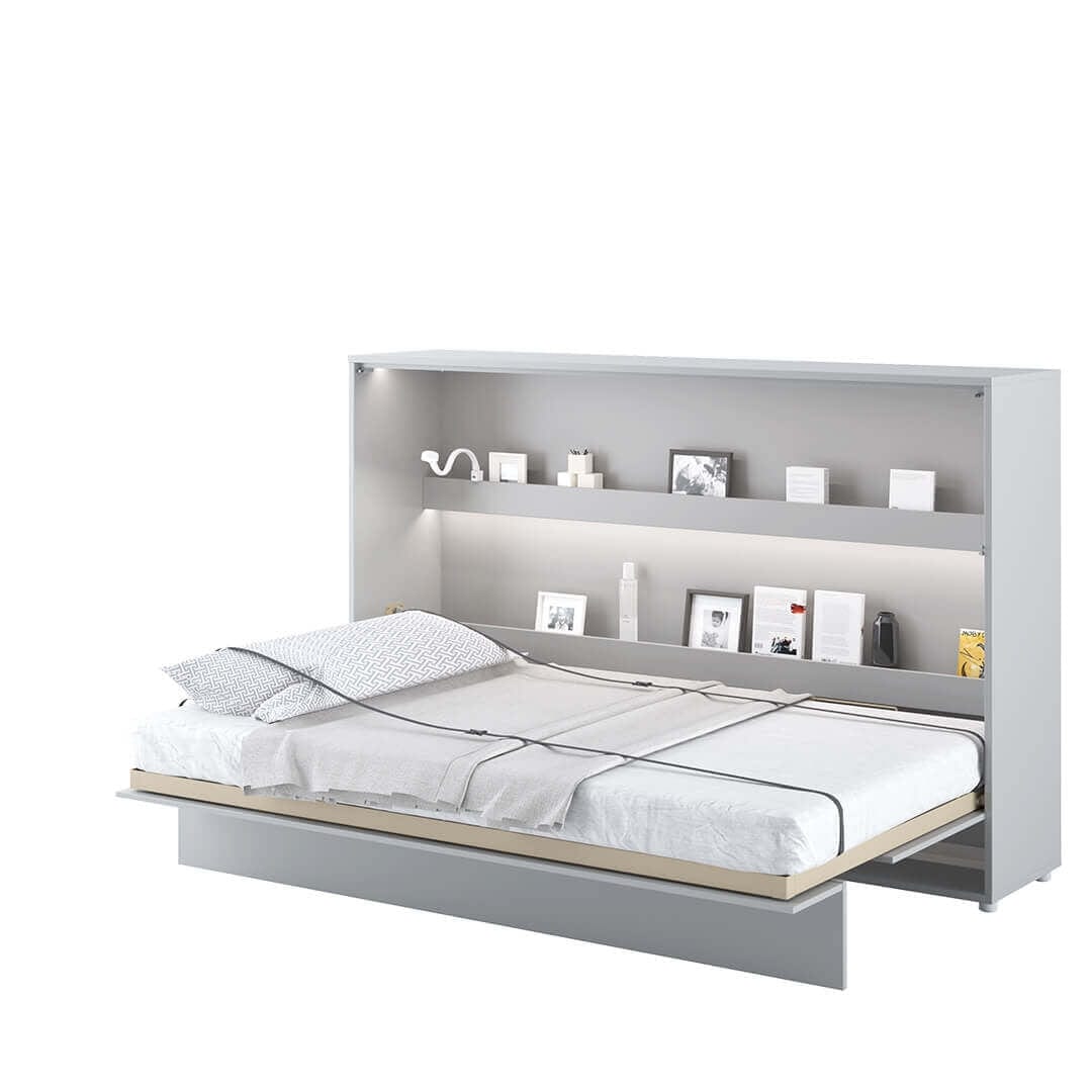Letto a Scomparsa con meccanismo pneumatico Bed Concept Orizzontale Grigio Opaco, 120 x 200 cm (2)
