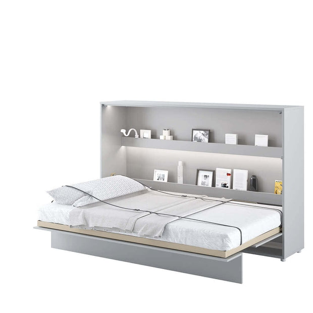 Letto a Scomparsa con meccanismo pneumatico Bed Concept Orizzontale Grigio Opaco, 120 x 200 cm (2)