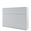 Letto a Scomparsa con meccanismo pneumatico Bed Concept Orizzontale Grigio Opaco, 140 x 200 cm (1)