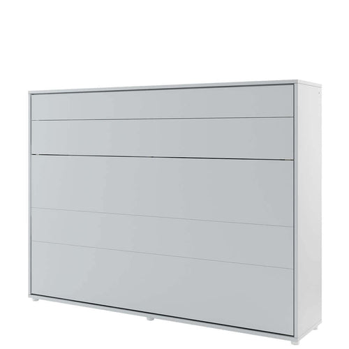 Letto a Scomparsa con meccanismo pneumatico Bed Concept Orizzontale Grigio Opaco, 140 x 200 cm (1)